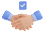 image showing a handshake icon
