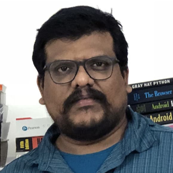 Circular avatar containing an image of Dinesh Venkatesan