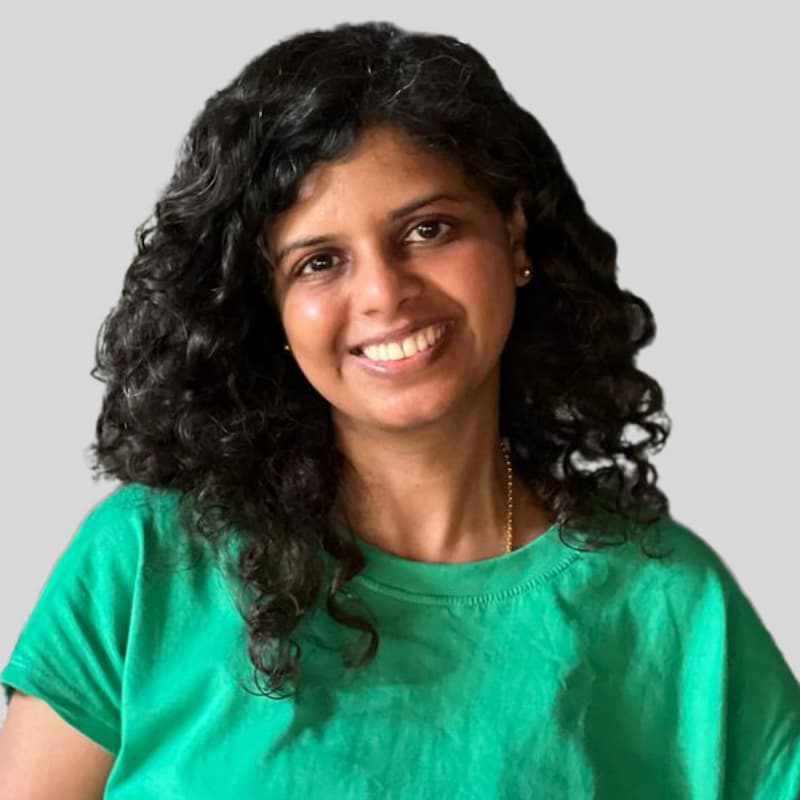 Circular avatar containing an image of Anitha Raman